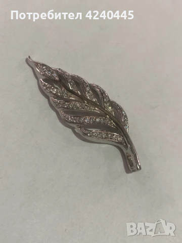 Сребърна висулка листо, снимка 3 - Колиета, медальони, синджири - 50550600