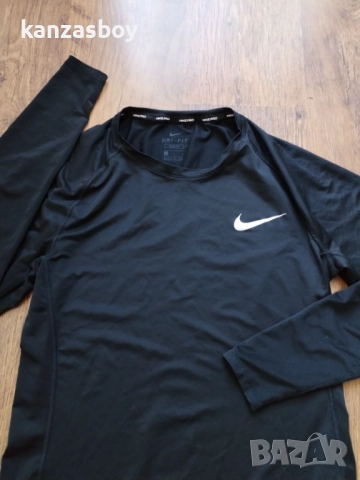 Nike Pro Dri-FIT Men's Tight Fit Long-Sleeve - страхотна фитнес блуза L, снимка 3 - Блузи - 51659769