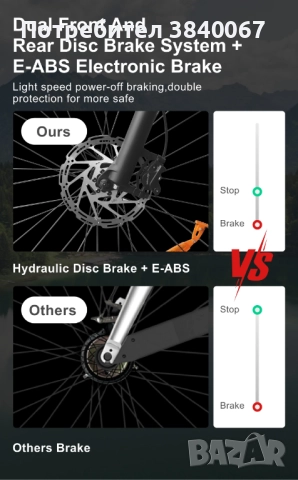 Електрически велосидед 27.5'', снимка 4 - Велосипеди - 52388784
