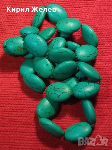 ШАРМАТЕН ТЮРКОАЗЕН РЕТРО АР ДЕКО СТИЛ ГЕРДАН КОЛИЕ 47274, снимка 8 - Колиета, медальони, синджири - 47309092