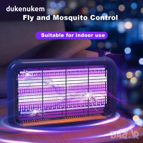 Електрическа лампа против комари и мухи, UV, снимка 3 - Друга електроника - 53109916