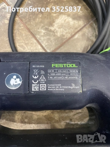 Festool ro 125 feq , снимка 3 - Други инструменти - 53451929