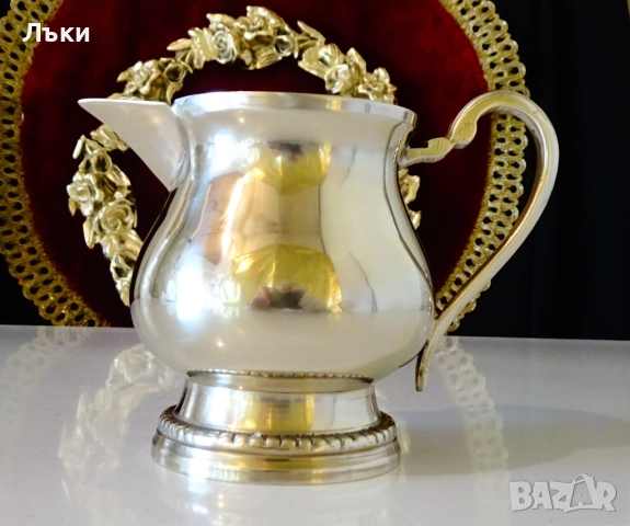 Бронзова кана,каничка,Луи XVI,перлен релеф. 