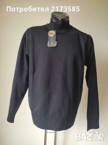 Продавам елегантен мъжки пуловер полу поло, снимка 1 - Пуловери - 43313149