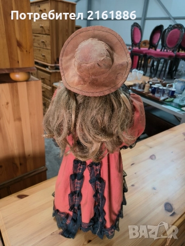 Порцеланова кукла със стойка , снимка 4 - Колекции - 51681117