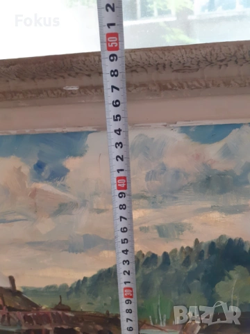Страхотна майсторска картина масло на платно подпис рамка, снимка 8 - Антикварни и старинни предмети - 53413738