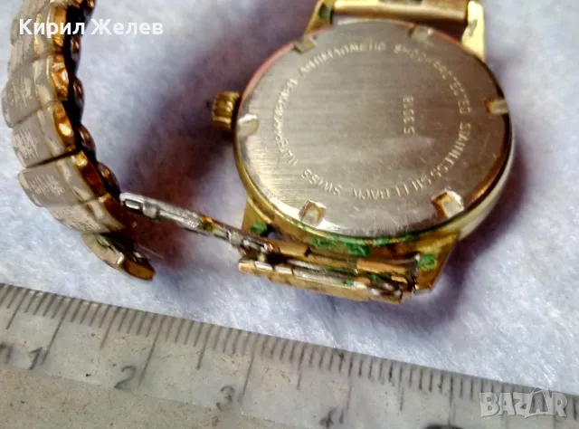 R.Jobin 17 JEWELS INCABLOC Стар ПОЗЛАТЕН ШВЕЙЦАРСКИ РЪЧЕН ЧАСОВНИК РАБОТЕЩ с ПОЗЛАТЕНА ВЕРИЖКА 49567, снимка 13 - Антикварни и старинни предмети - 48442556