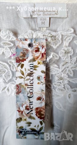 👉👉👉Страхотна блуза бохо стил, чист памук!, снимка 3 - Блузи с дълъг ръкав и пуловери - 43183326