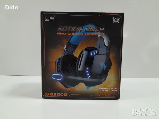 Геймърски слушалки Kotion Each G2000, с микрофон и LED светлини, снимка 3 - Слушалки за компютър - 38214943