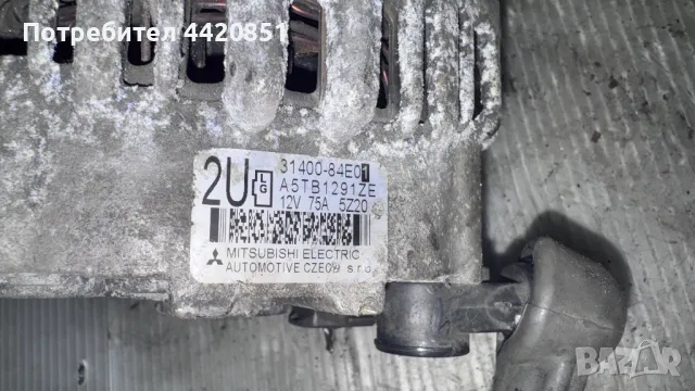 Динамо / Алтернатор за Suzuki Swift 2006 - 31400-84E01  / A5TB1291ZE, снимка 2 - Части - 49908162