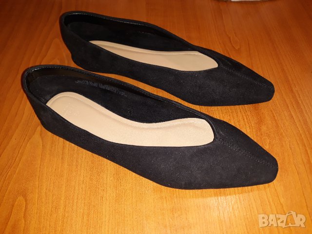 H&M ниски равни обувки дамски черни 36 като НОВИ , снимка 1 - Дамски ежедневни обувки - 43249648
