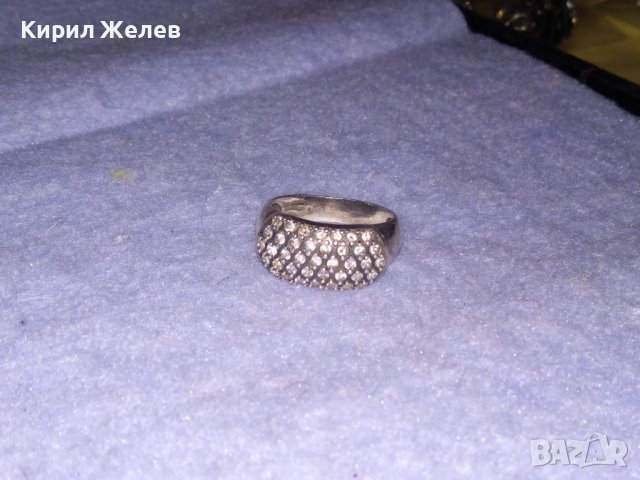 СКЪПОЦЕНЕН БУТИКОВ ЕФЕКТЕН СРЕБЪРЕН ПРЪСТЕН СРЕБРО 925 с МНОГО ЮВЕЛИРНО ФАСЕТИРАНИ ЦИРКОНИ 34605, снимка 13 - Пръстени - 39547546