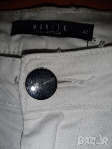 Бели летни дънки, оригинален модел на MOHITO, снимка 3 - Дънки - 27065859