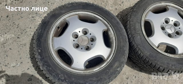 Оригинални лети джанти за Мерцедес R16 цола с гуми 205/55/16, снимка 6 - Гуми и джанти - 43185349