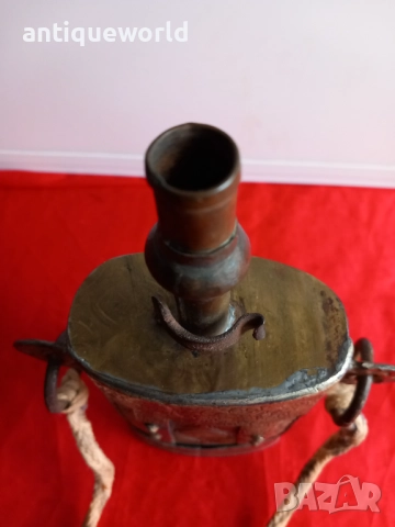 19Век ОСМАНСКА Барутница, Барутник, Сребро, Кост , Бронз, снимка 5 - Антикварни и старинни предмети - 52488973