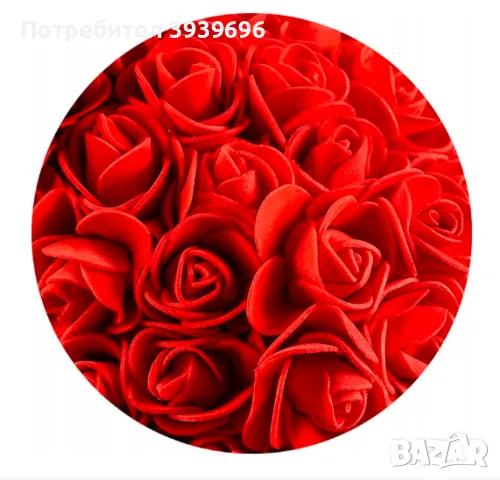 Мече изработено от рози с панделка, снимка 5 - Плюшени играчки - 48318014