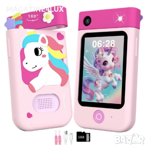 Образователен детски телефон с игри и камера 180° – Smart Phone за деца 3–7 г