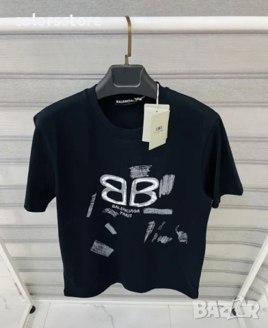 Мъжка Черна тениска Balenciaga/IM223s