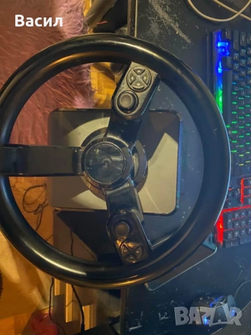 Волан комплект с конзола и педали, снимка 4 - Игри за PC - 53445117