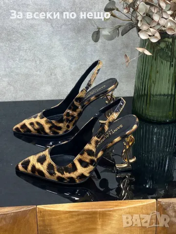 Yves Saint Laurent Дамски Сандали На Ток - 2 Налични Цвята Код E326, снимка 2 - Сандали - 50416866