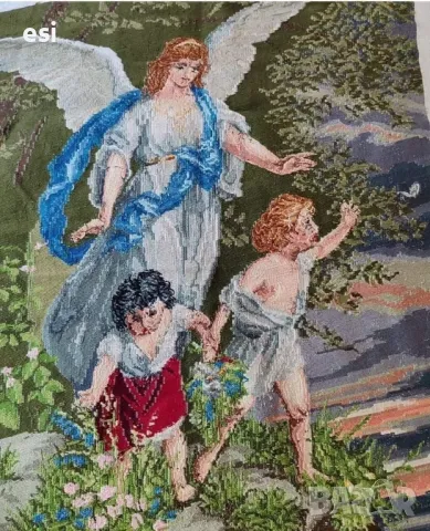 Гоблен ангел пазител , снимка 3 - Гоблени - 48024842