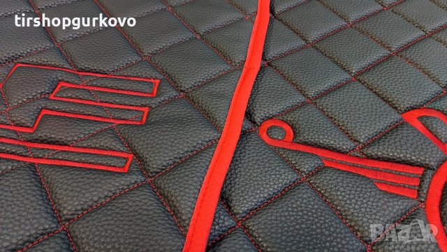 Кожени стелки за DAF XF 106 / 2014-2019 година с три бродирани лога , снимка 8 - Аксесоари и консумативи - 39937059