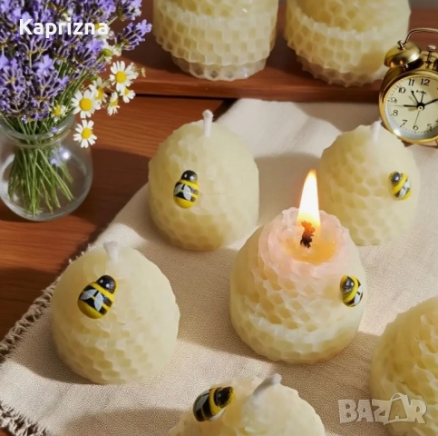 Комплект 12 ръчно изработени свещи в подаръчна кутия, снимка 5 - Декорация за дома - 51435061