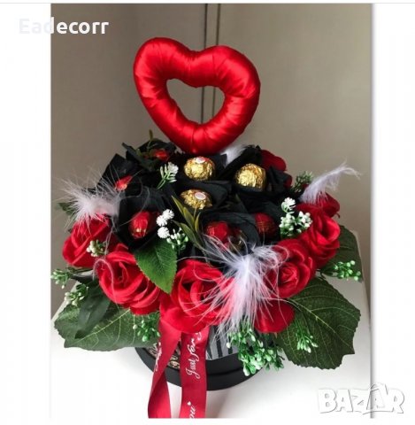 Кутии с цветя, снимка 3 - Подаръци за жени - 33021338