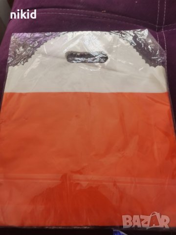 червена оранжева торбичка торбички с дръжка за подарък подаръчни найлонови найлонова, снимка 2 - Други - 36718021