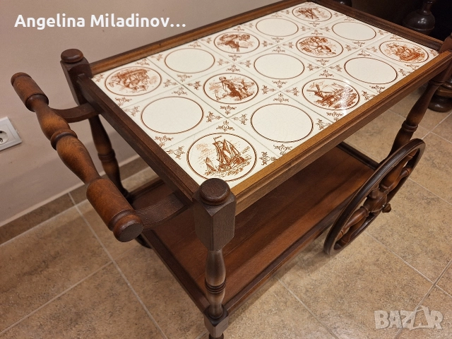 Количка за напитки, помощна маса , снимка 7 - Маси - 52817606