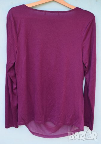 Дамска лилава блуза, снимка 3 - Корсети, бюстиета, топове - 33547911