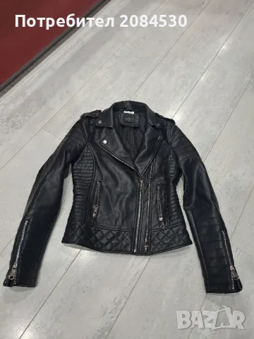 Дамско кожено яке -,,S", снимка 10 - Якета - 49620042