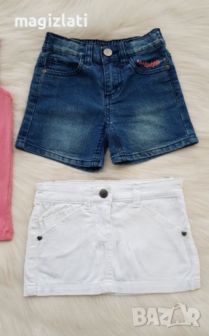 Къси дънки потник и дънкова пола 5-6 години, снимка 7 - Детски комплекти - 36754312