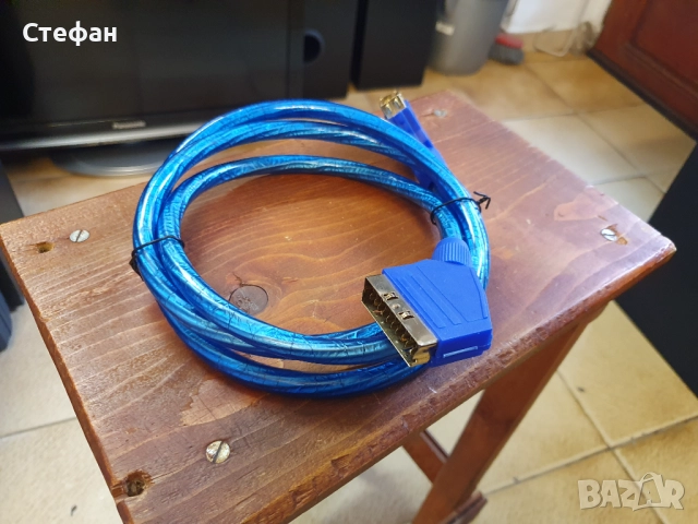 НОВ! Висококачествен скарт кабел с позлатени конектори SCART-SCART 1,5m, снимка 4 - Други - 51960619
