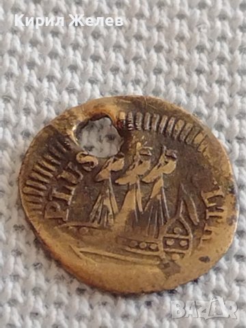 Стар КОРАБЕН ЖЕТОН над стогодишен рядък бронз мед за КОЛЕКЦИОНЕРИ 42477, снимка 3 - Нумизматика и бонистика - 43906658
