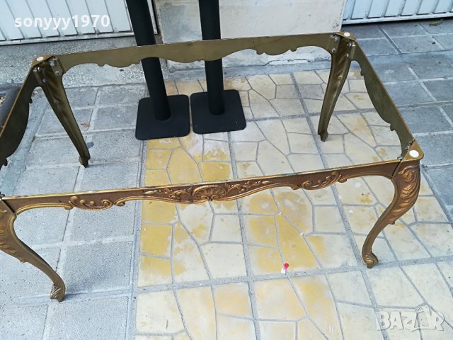 АНТИК-КОЛЕКЦИЯ-златна маса-мед/месинг-внос франция, снимка 5 - Антикварни и старинни предмети - 26301573