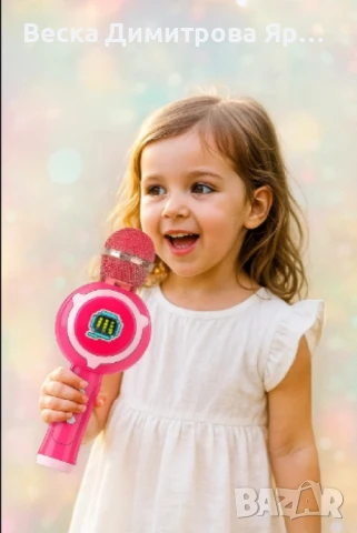 Безжичен детски караоке микрофон, снимка 3 - Музикални играчки - 50842019