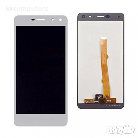 Съвместим HQ LCD Дисплей за Huawei Y9 (2018)+ тъч скрийн /Бял/