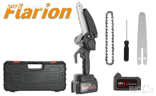 !!! ПРОМОЦИЯ !!! Мини верижен трион с две батерии, аксесоари и куфар за съхранение., снимка 2 - Други инструменти - 53350259