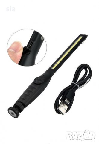 Работна акумулаторна лампа BL-W55 LED тънка, снимка 4 - Аксесоари и консумативи - 27123852