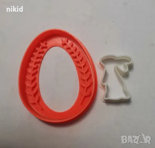 Яйце с клонче овес заек зайче пластмасов резец форма фондан тесто бисквитки, снимка 3 - Форми - 49186173