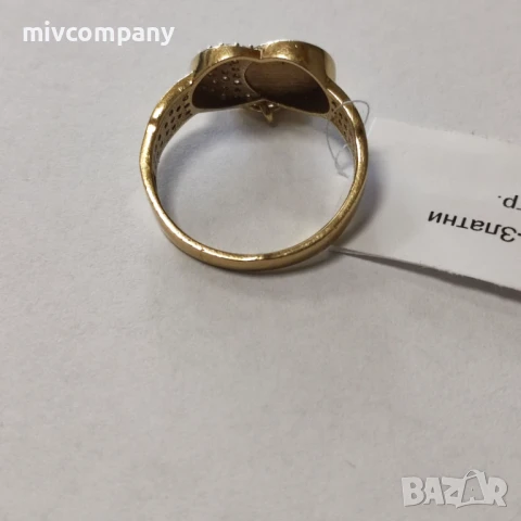 Златен пръстен 3.22гр., снимка 3 - Пръстени - 51251254