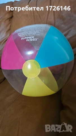 Надуваема плажна топка 45 см, снимка 1