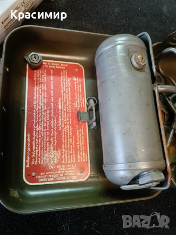 Немски военен котлон "Enders", бензинов , отлично състояние, снимка 4 - Антикварни и старинни предмети - 52921616