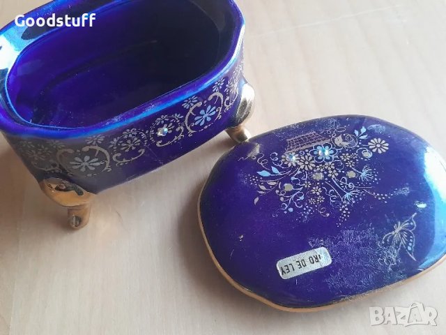 Лимож, порцелан, кутия, съд,Lumoges маркирани

, снимка 2 - Антикварни и старинни предмети - 48520349