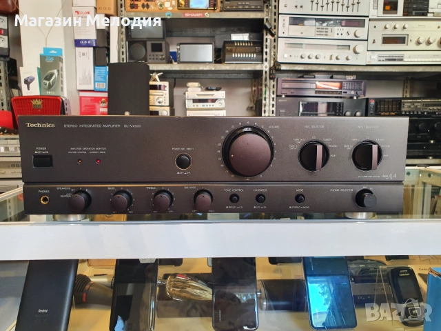 Усилвател Technics SU-VX500 Две по 100 вата на 4 ома. В отлично техническо и визуално състояние.