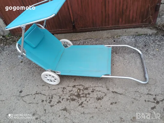 шезлонг на колела за плаж със сенник , снимка 14 - Други стоки за дома - 49059844