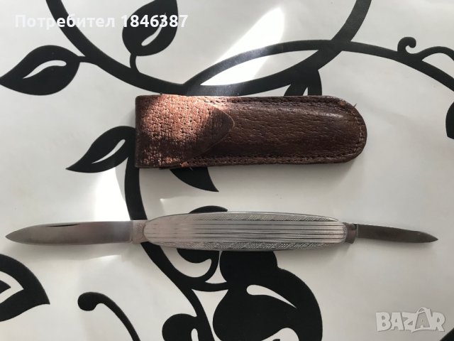 Старо джобно метално ножче Kaufmann K55K Solingen, снимка 1 - Колекции - 43487706