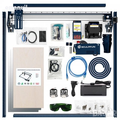 SCULPFUN S30 Ultra 600/600mm 11W 1400лв. 33W 2600лв. лазер лазерно гравиране рязане метал, снимка 15 - Други машини и части - 40227326