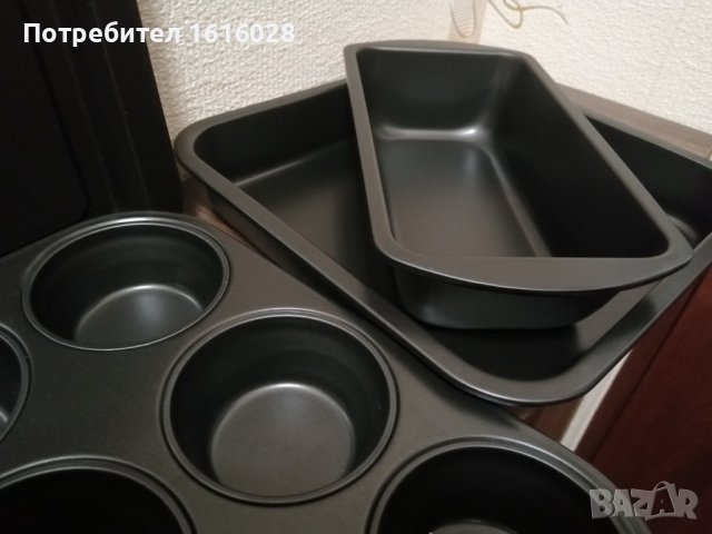 Нов сет за печене на хляб,сладки,мъфини с незалепващо покритие., снимка 6 - Прибори за хранене, готвене и сервиране - 43545753